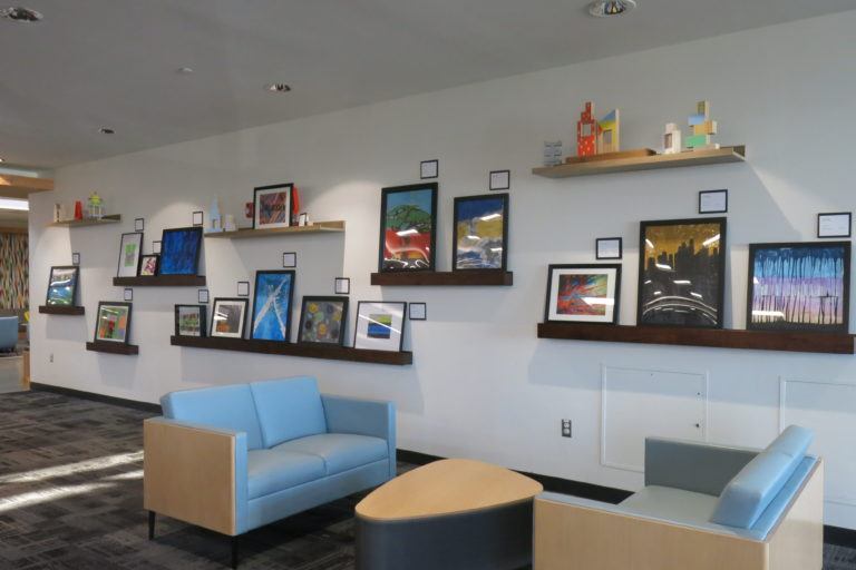Art Wall at Ridgedale Library